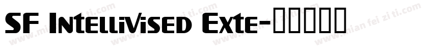 SF Intellivised Exte字体转换